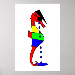 Nedtryckt Hippocampus Poster
