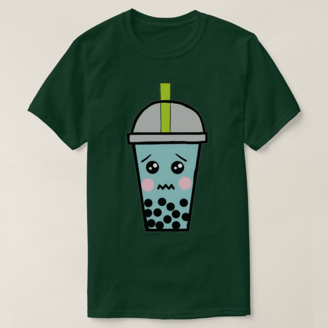 Nedtryckt och giftig kute Tapioca-Mjölk-buske T Shirt (Design framsida)
