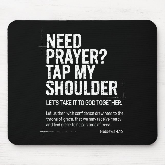 Need Prayer Tap My Shoulder Bible Verse Christian  Musmatta (Framsidan)