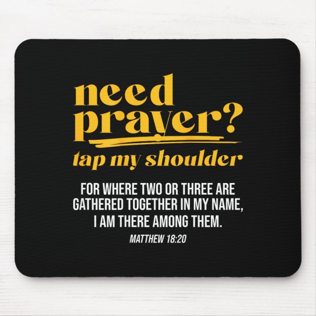 Need Prayer Tap My Shoulder Christian Men Women (o Musmatta (Framsidan)
