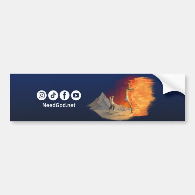 NeedGod.net Kar Decal Bildekal (Framsidan)