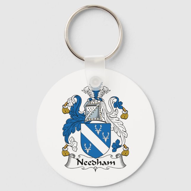 Needham Family Crest Nyckelring (Framsida)