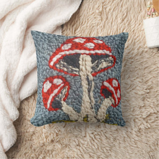 NEEDLE PUNCH MUSHROOM PILLOW DESIGN KUDDE
