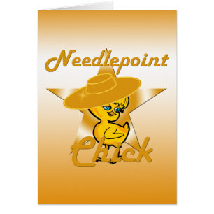 Needlepoint-Chick nr 10 Hälsningskort