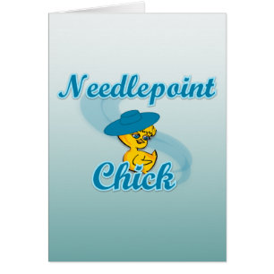 Needlepoint-Chick nr 3 Hälsningskort