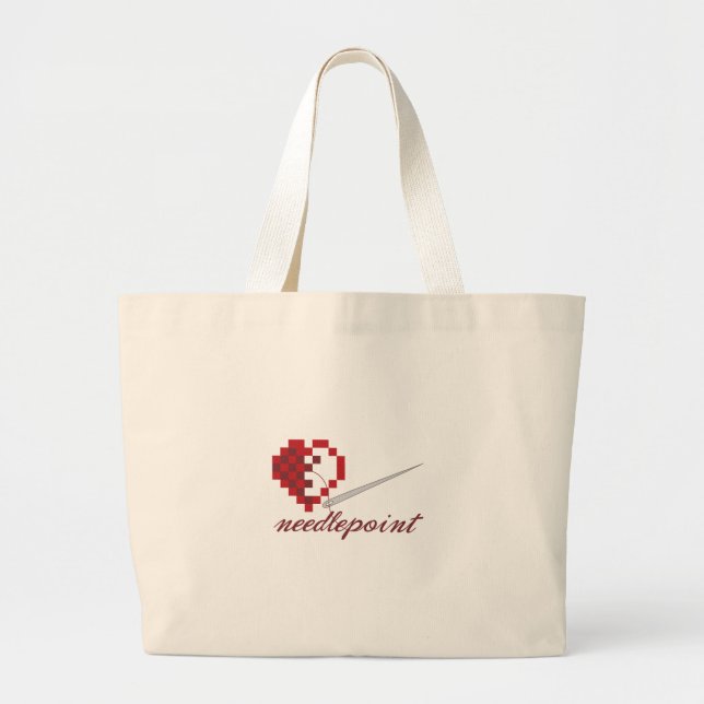 Needlepoint Jumbo Tygkasse (Framsidan)