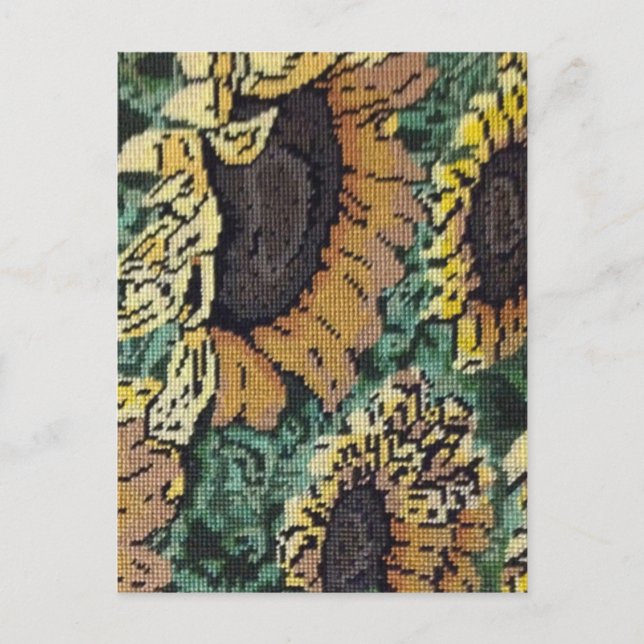 Needlepoint Solros Vykort (Framsida)
