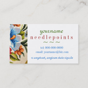 Needlepointvisitkort Visitkort