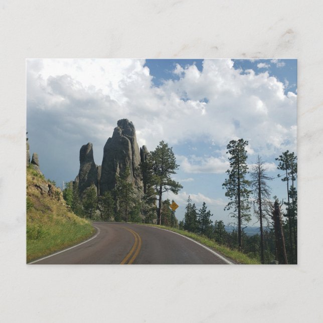 Needles Highway-vy, South Dakota Vykort (Framsida)