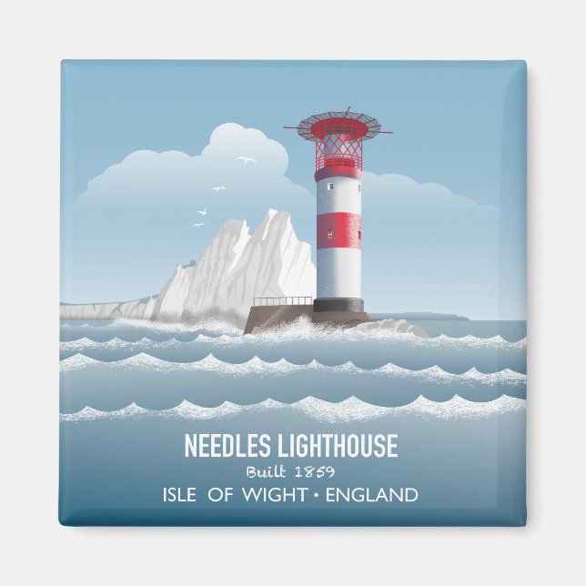 Needles Lighthouse Magnet (Framsidan)