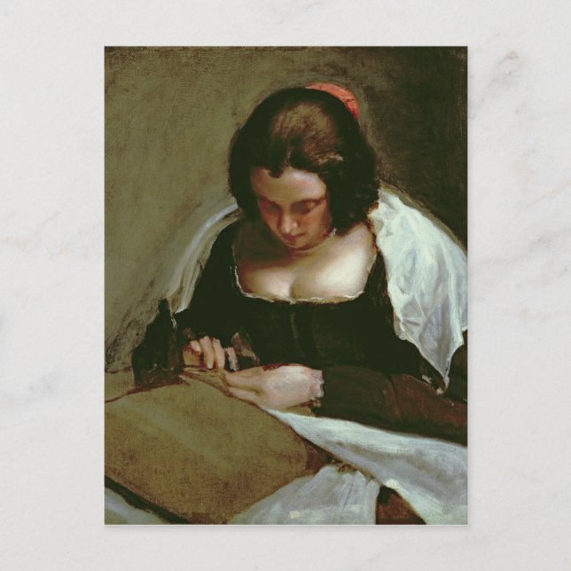 Needlewomen, 1640-50 vykort (Framsida)