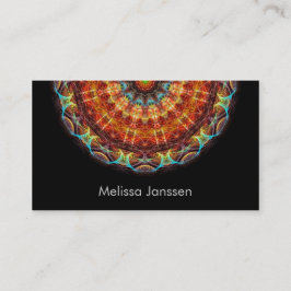 Needlework - mandala visitkort