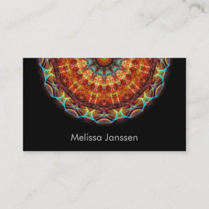 Needlework - mandala visitkort