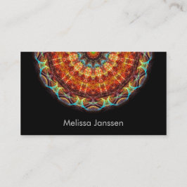 Needlework - mandala visitkort