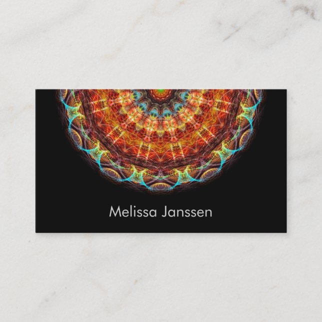 Needlework - mandala visitkort (Framsida)