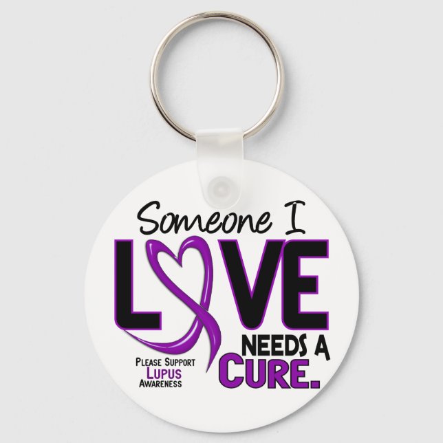 NEEDS A CURE 2 LUPUS T-Shirts & Gifts Nyckelring (Framsida)
