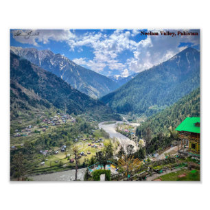 Neelam Valley, Kashmir Fototryck