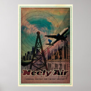 Neely luftlogotypaffisch som ÄR STOR Poster