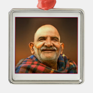 Neem karoli baba julgransprydnad metall