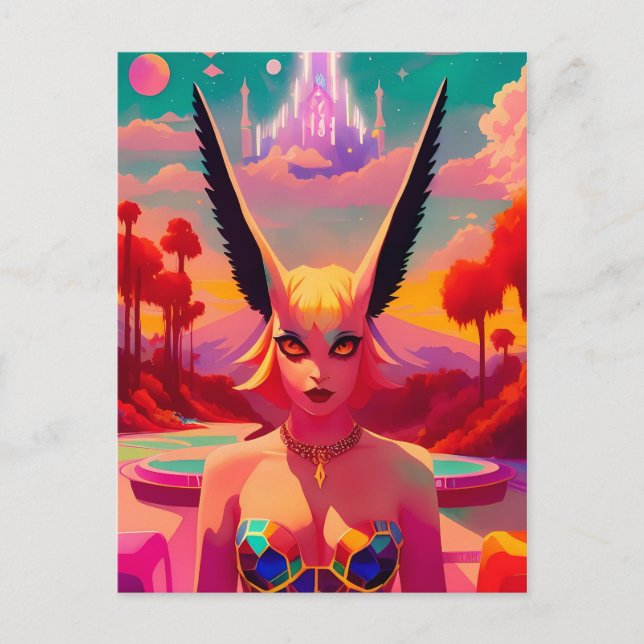 Neena, Belle från Cannibal Pixies Vykort (Framsida)