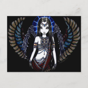Nefertari Angelic Egyptian Goddess Postcard Vykort