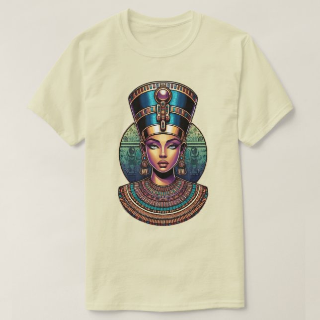 Nefertari Drottning  – Egyptisk Kunglighet  T Shirt (Design framsida)