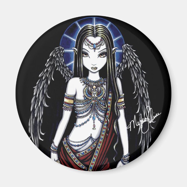 Nefertari Egyptian Angel Magnet (Framsidan)