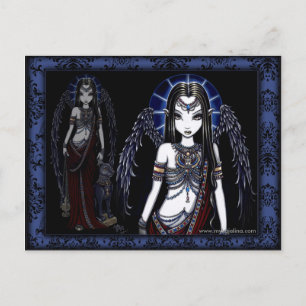 Nefertari Egyptian Angel Postcard Vykort