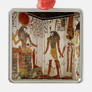 Nefertari kommas med för guden julgransprydnad metall