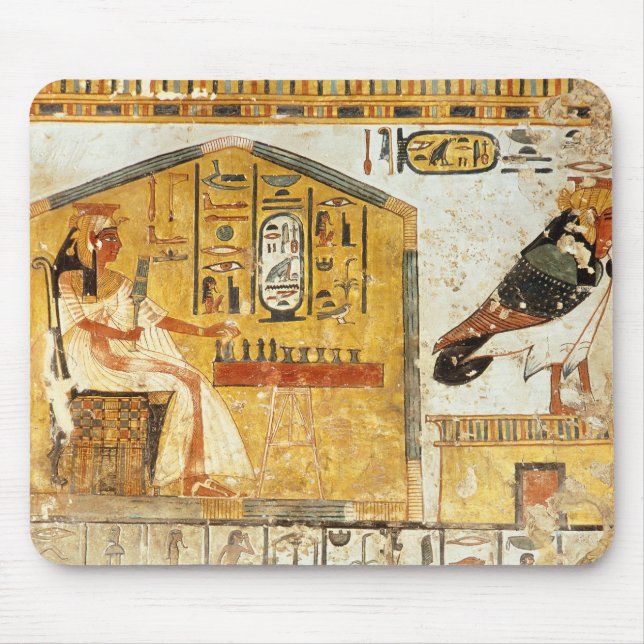 Nefertari som leker senet musmatta (Framsidan)