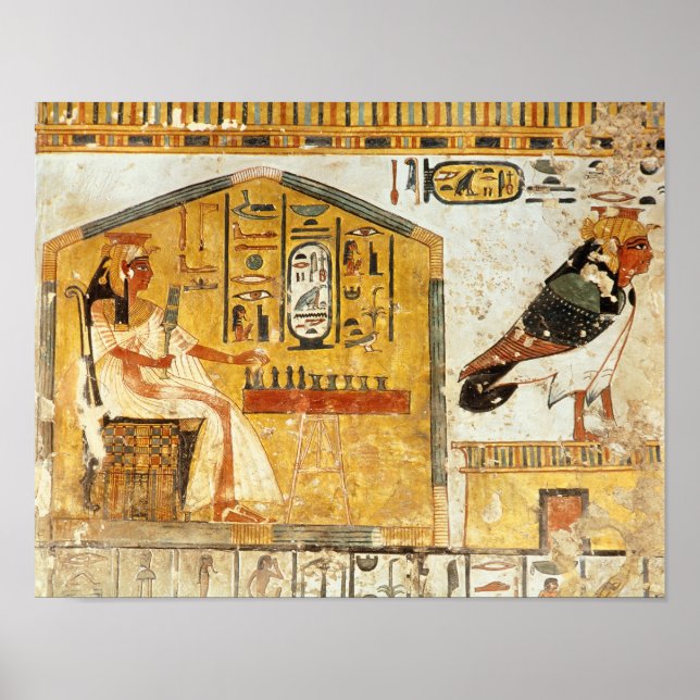 Nefertari spelar senet poster (Framsidan)