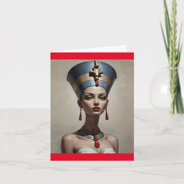 Nefertiti art tack kort (Framsida)