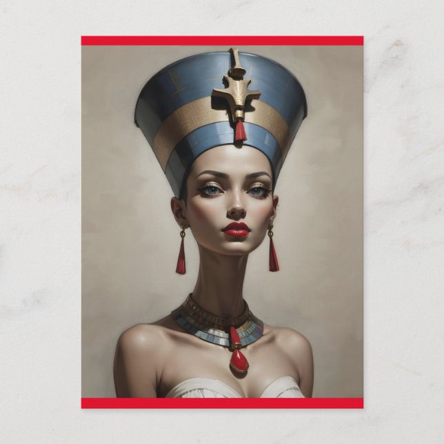Nefertiti art vykort (Framsida)