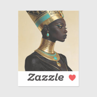 Nefertiti återvänder — forntida egyptisk afrikansk klistermärken