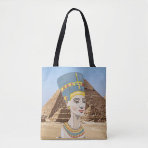 Nefertiti Colorful Porträtt Tygkasse