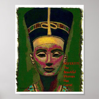 Nefertiti..Den vackra kvinnan har kom Poster