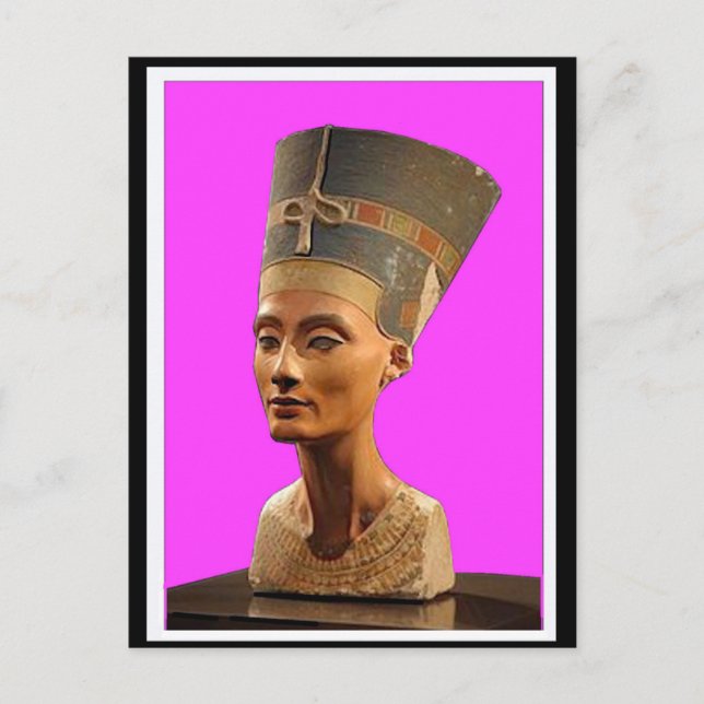 Nefertiti, det egyptiska Royalets hustru, Art Post Vykort (Framsida)