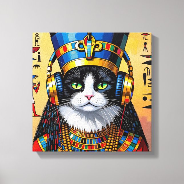 NEFERTITI DROTTNING AV NILEN-PERSERKATT 2 CANVASTRYCK (Framsida)