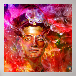 Nefertiti Egyptian drottning Poster