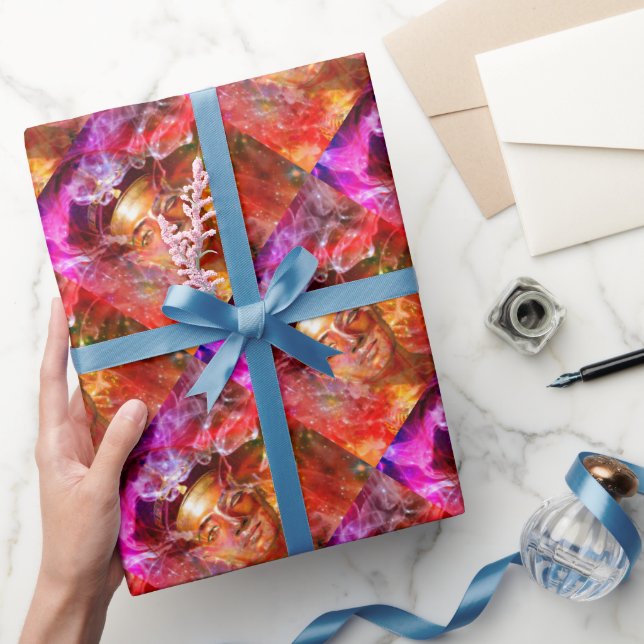 Nefertiti Egyptian drottning Wrapping Papper Presentpapper (Gifting)
