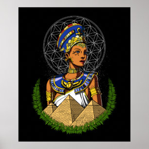Nefertiti Egyptian Queen Goddes Mythology Poster
