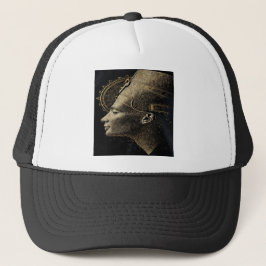 Nefertiti Modern Silhuett Linje Konst Keps