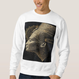 Nefertiti Modern Silhuett Linje Konst Lång Ärmad Tröja