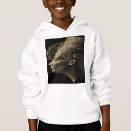 Nefertiti Modern Silhuett Linje Konst T Shirt