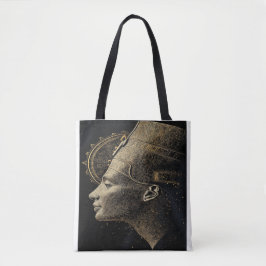 Nefertiti Modern Silhuett Linje Konst Tygkasse