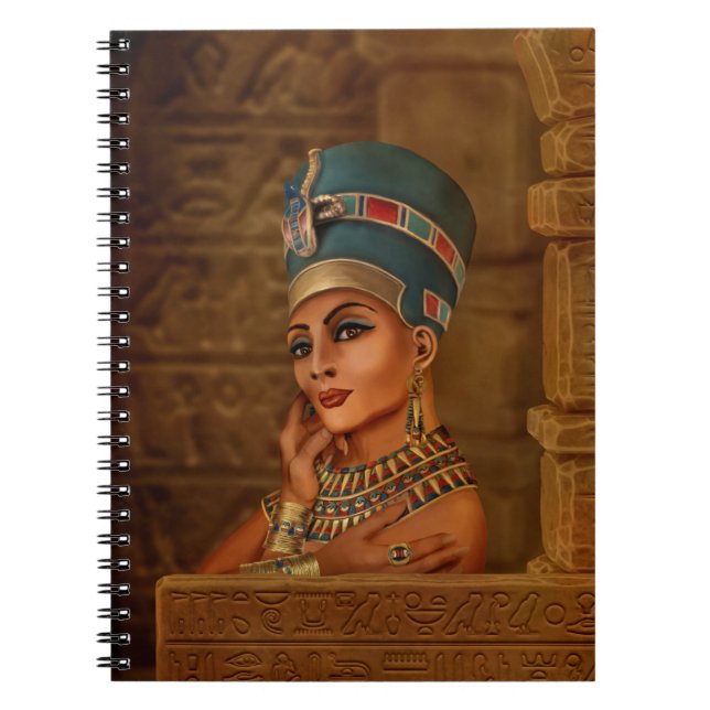 Nefertiti - Neferneferuaten Egyptian Queen Anteckningsbok (Framsidan)