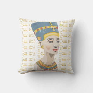 Nefertiti och Cartouche Kudde