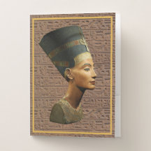 Nefertiti på Hieroglyph-bakgrunden
