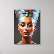 Nefertiti Porträtt Original Art