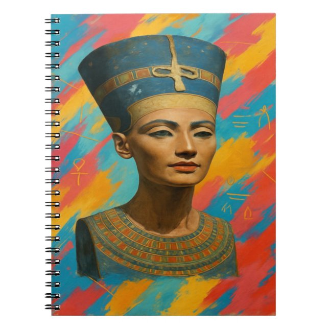 Nefertiti Queen Notebook Anteckningsbok (Framsidan)